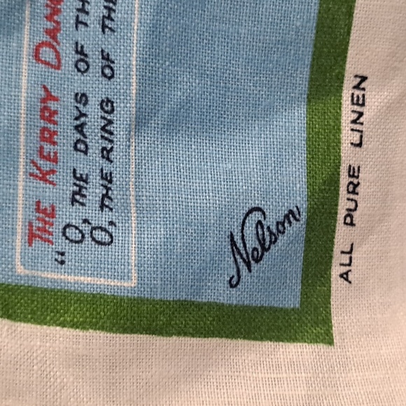 Vintage Irish Linen Tea Towel Ireland Land of Song NWOT 1980 Tapestry - Picture 8 of 8